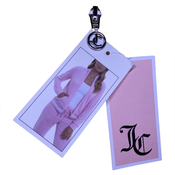 Juicy Couture ✨ Mock Neck Terry Cloth Track Jacket Zip - Picture 7 of 7